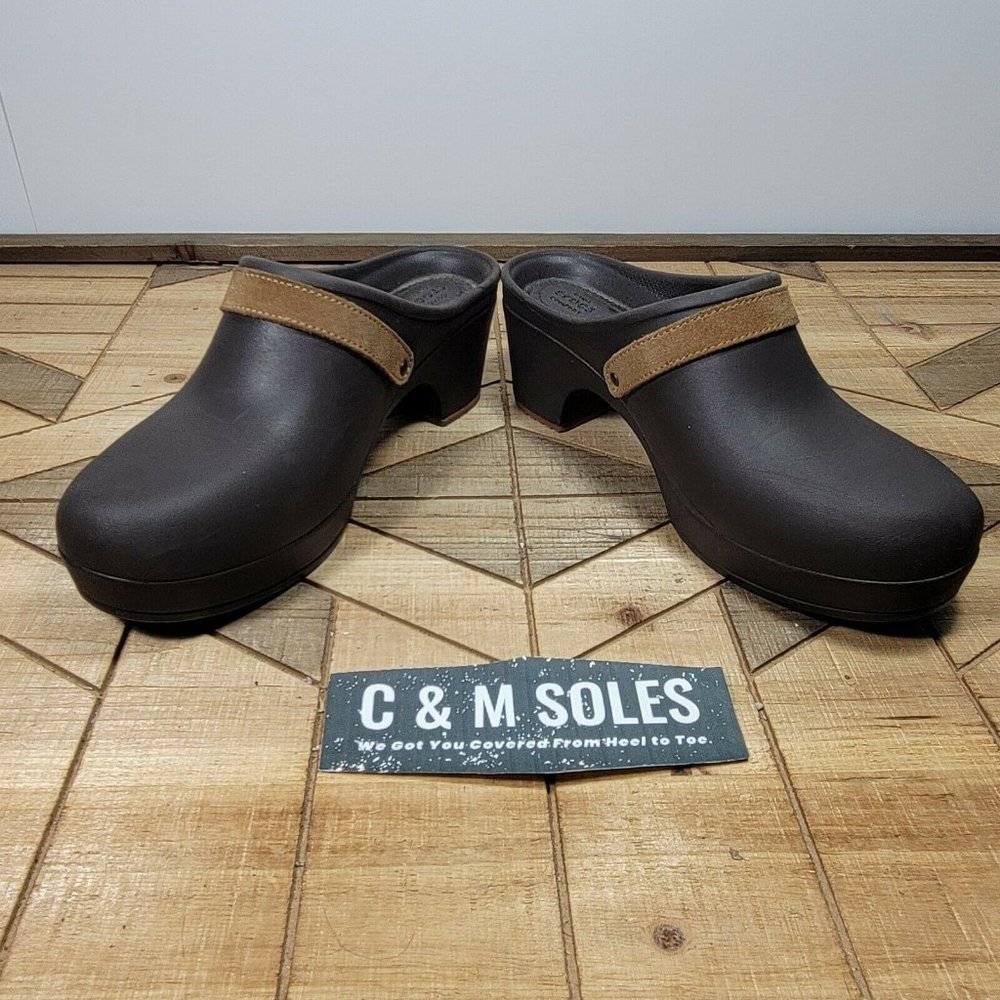 Crocs 203631 Sarah Espresso Croslite Slip On Mule - Picture 4 of 9